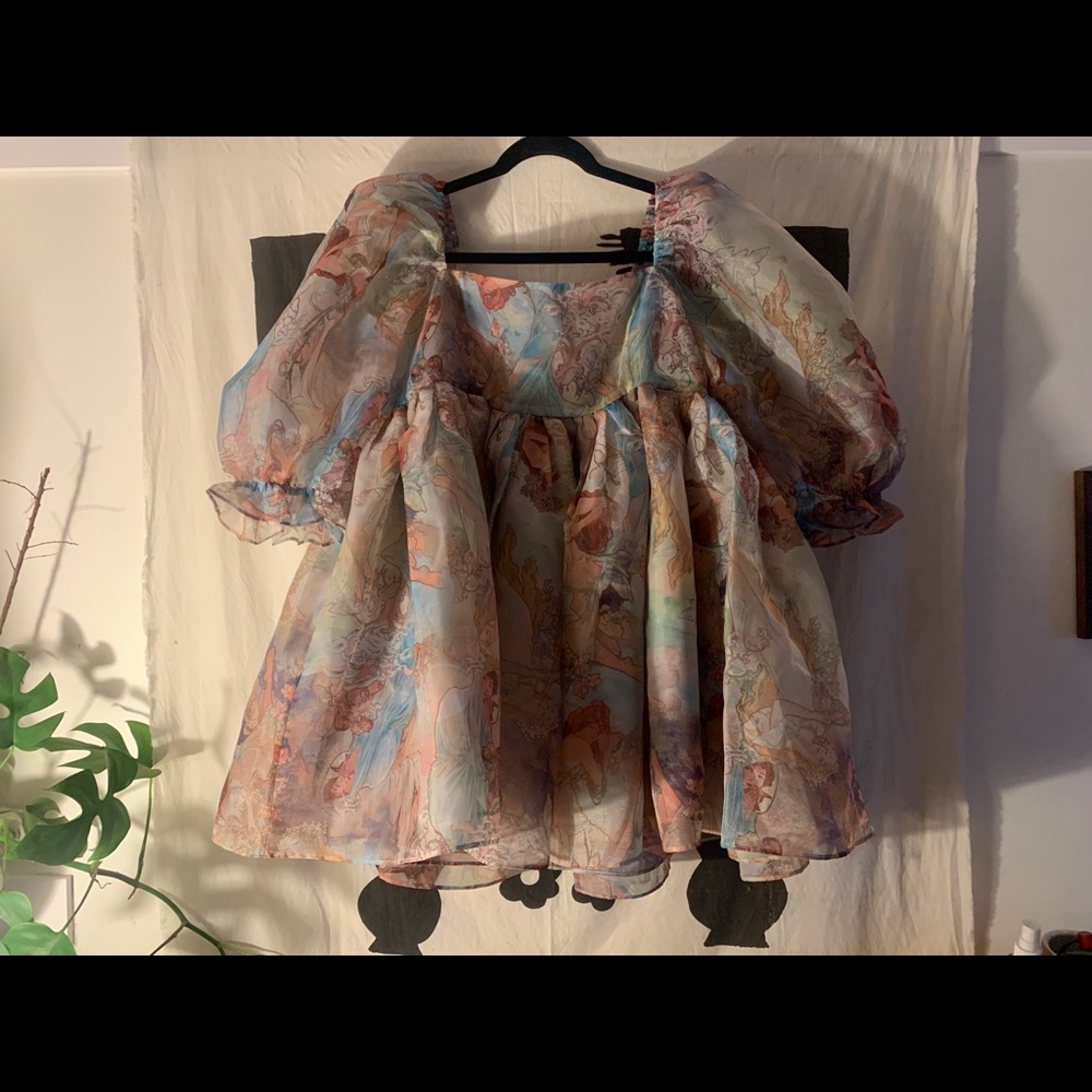 Selkie Puff Dress in Mucha.